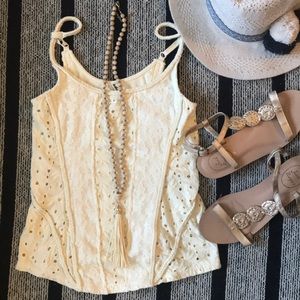 Free people xs eyelet tank